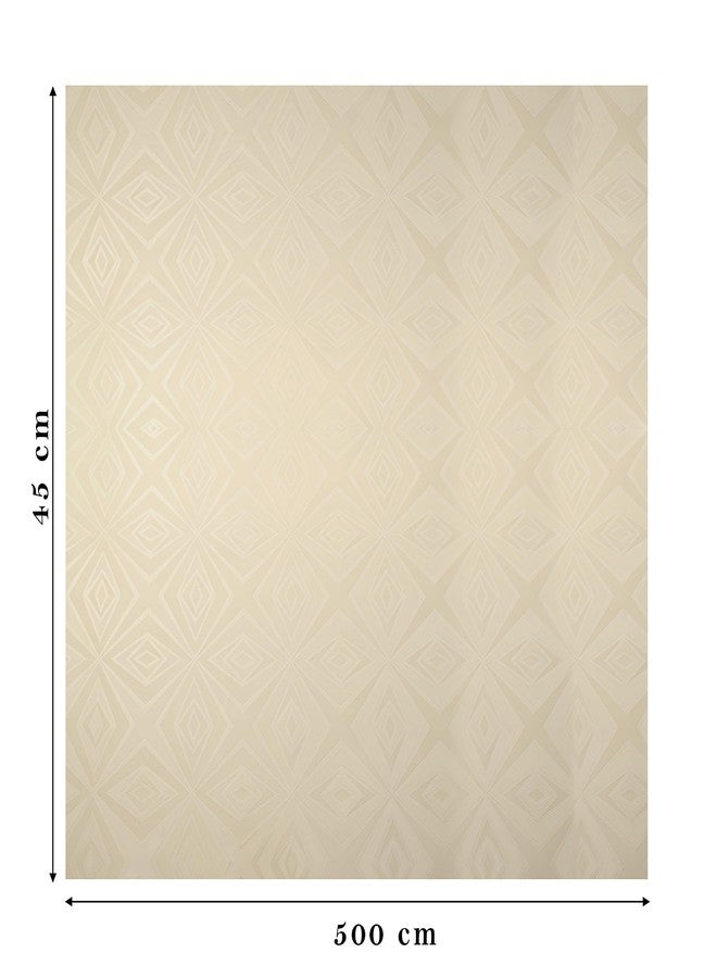 RichAxis Multi-Purpose Shelf Mats Roll - Fridge Liners, Kitchen Shelf Covers, Cupboard Sheets for Wardrobe & Drawers (Beige, 45X500) - Image 2